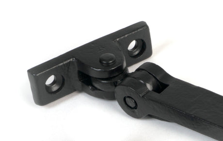 From The Anvil - Matt Black 10" Hammered Newbury Stay | Sku. 46479 | Trade Door Handles.