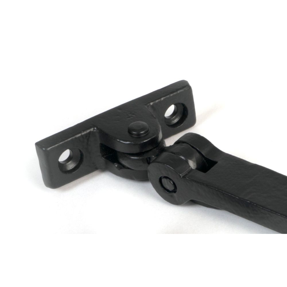 From The Anvil - Matt Black 10" Hammered Newbury Stay | Sku. 46479 | Trade Door Handles.