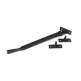 From The Anvil - Matt Black 10" Hammered Newbury Stay | Sku. 46479 | Trade Door Handles.