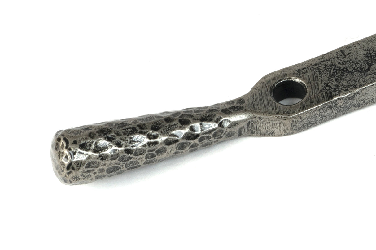 From The Anvil - Pewter 10" Hammered Newbury Stay | Sku. 46480 | Trade Door Handles.