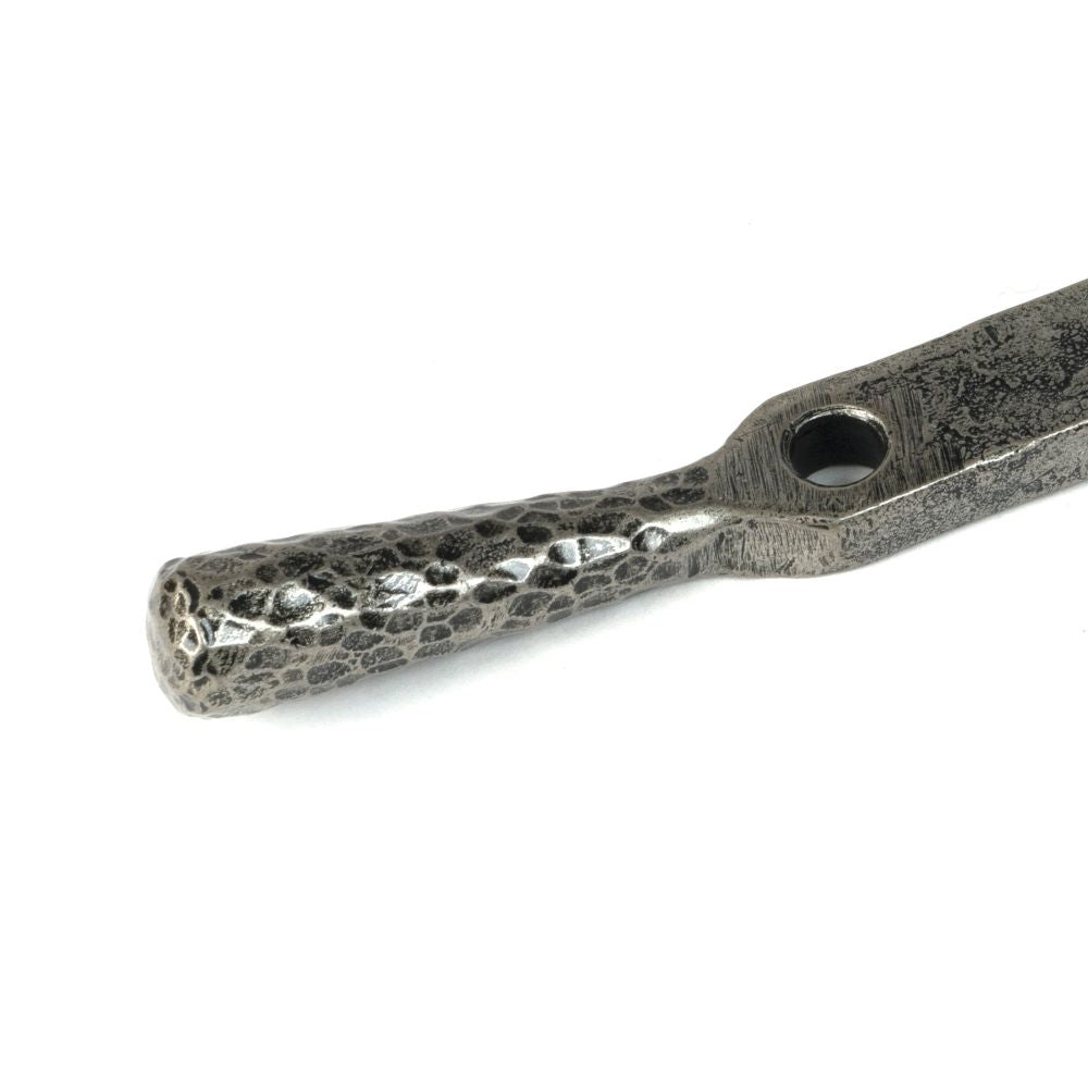 From The Anvil - Pewter 10" Hammered Newbury Stay | Sku. 46480 | Trade Door Handles.