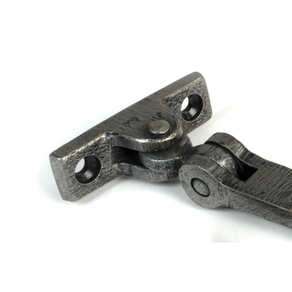 From The Anvil - Pewter 10" Hammered Newbury Stay | Sku. 46480 | Trade Door Handles.