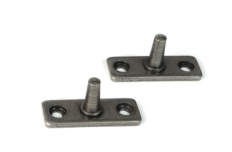 From The Anvil - Pewter 10" Hammered Newbury Stay | Sku. 46480 | Trade Door Handles.