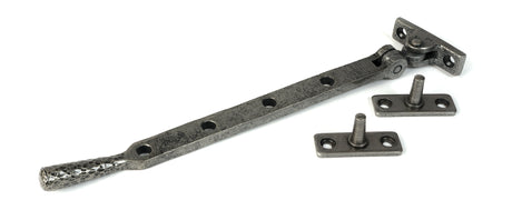 From The Anvil - Pewter 10" Hammered Newbury Stay | Sku. 46480 | Trade Door Handles.
