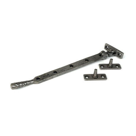 From The Anvil - Pewter 10" Hammered Newbury Stay | Sku. 46480 | Trade Door Handles.