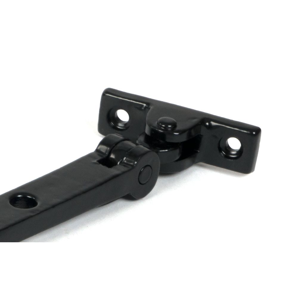 From The Anvil - Black 12" Hammered Newbury Stay | Sku. 46481 | Trade Door Handles.