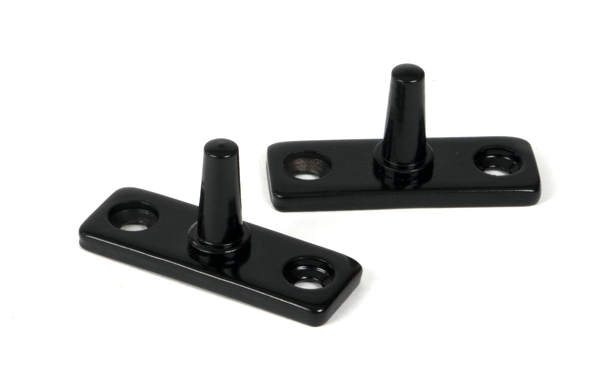 From The Anvil - Black 12" Hammered Newbury Stay | Sku. 46481 | Trade Door Handles.
