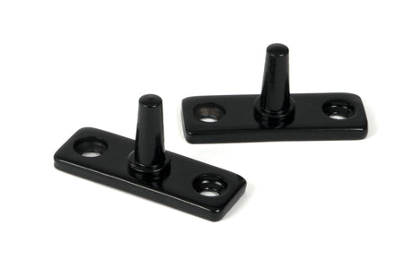 From The Anvil - Black 12" Hammered Newbury Stay | Sku. 46481 | Trade Door Handles.