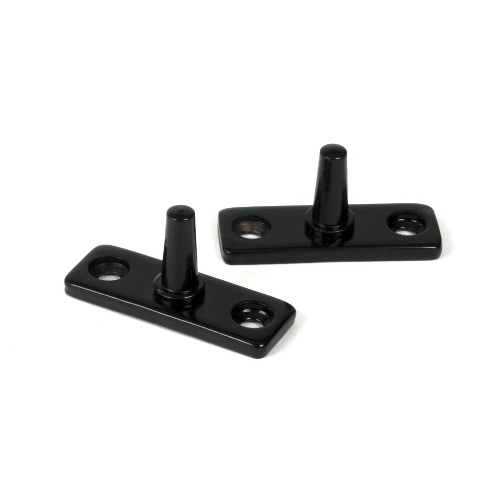 From The Anvil - Black 12" Hammered Newbury Stay | Sku. 46481 | Trade Door Handles.