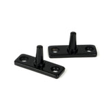 From The Anvil - Black 12" Hammered Newbury Stay | Sku. 46481 | Trade Door Handles.