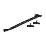From The Anvil - Black 12" Hammered Newbury Stay | Sku. 46481 | Trade Door Handles.