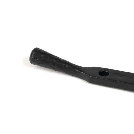 From The Anvil - Matt Black 12" Hammered Newbury Stay | Sku. 46482 | Trade Door Handles.