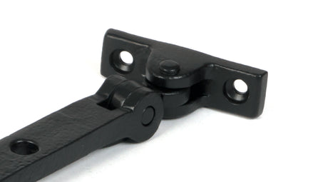From The Anvil - Matt Black 12" Hammered Newbury Stay | Sku. 46482 | Trade Door Handles.