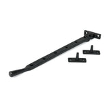 From The Anvil - Matt Black 12" Hammered Newbury Stay | Sku. 46482 | Trade Door Handles.