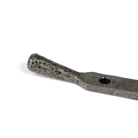 From The Anvil - Pewter 12" Hammered Newbury Stay | Sku. 46483 | Trade Door Handles.