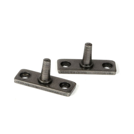 From The Anvil - Pewter 12" Hammered Newbury Stay | Sku. 46483 | Trade Door Handles.