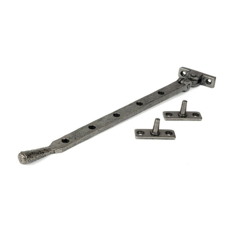 From The Anvil - Pewter 12" Hammered Newbury Stay | Sku. 46483 | Trade Door Handles.