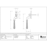 From The Anvil - Black Hammered Newbury Espag - LH | Sku. 46490 | Trade Door Handles.