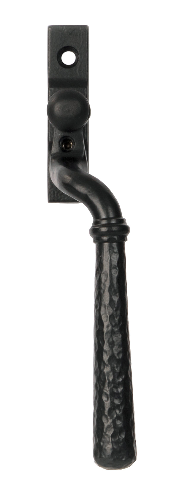 From The Anvil - Matt Black Hammered Newbury Espag - RH | Sku. 46493 | Trade Door Handles.