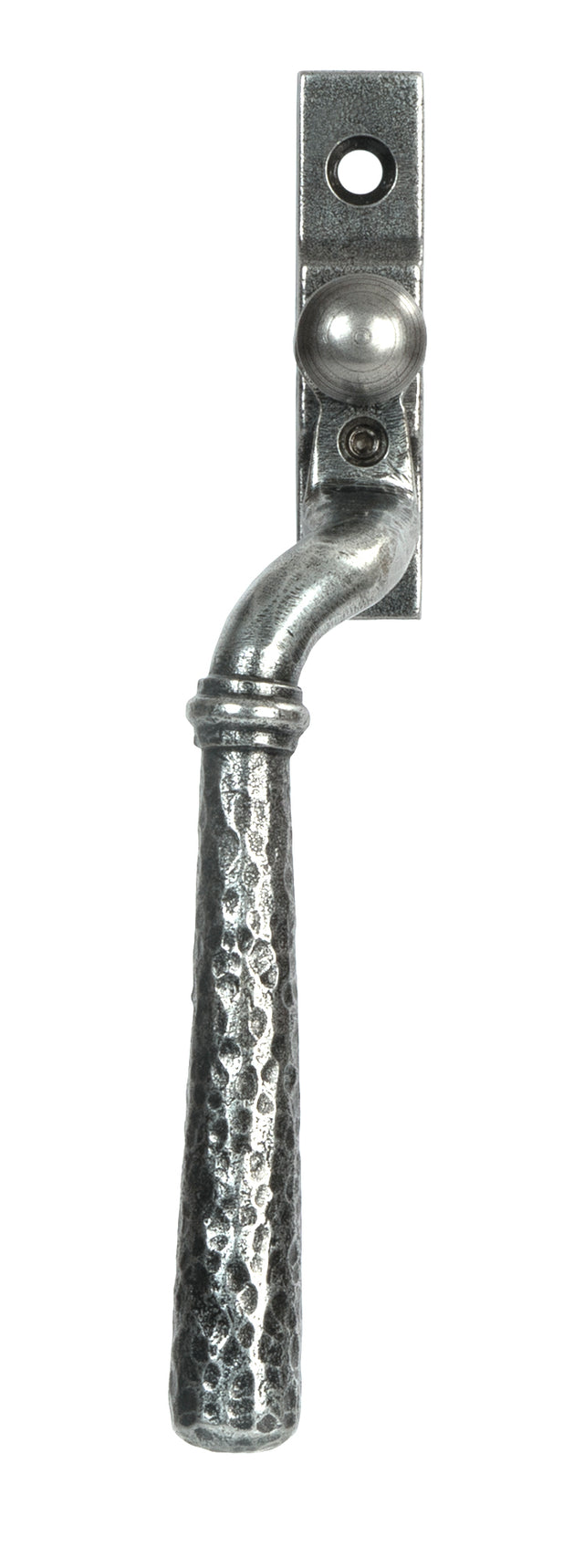 From The Anvil - Pewter Hammered Newbury Espag - LH | Sku. 46494 | Trade Door Handles.