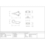 From The Anvil - Pewter Fanlight Catch with two Keeps | Sku. 46503 | Trade Door Handles.