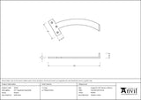 From The Anvil - Pewter 8.5" Quadrant Stay (Pair) | Sku. 46507 | Trade Door Handles.