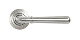 From The Anvil - Satin Marine SS (316) Newbury Lever on Rose Set (Art Deco) | Sku. 46511 | Trade Door Handles.