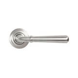 From The Anvil - Satin Marine SS (316) Newbury Lever on Rose Set (Art Deco) | Sku. 46511 | Trade Door Handles.