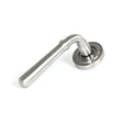 From The Anvil - Satin Marine SS (316) Newbury Lever on Rose Set (Art Deco) | Sku. 46511 | Trade Door Handles.