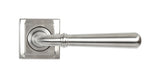 From The Anvil - Satin Marine SS (316) Newbury Lever on Rose Set (Square) | Sku. 46513 | Trade Door Handles.