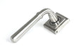 From The Anvil - Satin Marine SS (316) Newbury Lever on Rose Set (Square) | Sku. 46513 | Trade Door Handles.