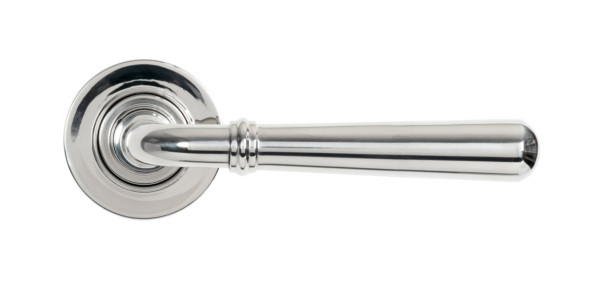 From The Anvil - Polished Marine SS (316) Newbury Lever on Rose Set (Plain) | Sku. 46514 | Trade Door Handles.