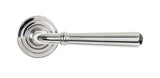 From The Anvil - Polished Marine SS (316) Newbury Lever on Rose Set (Art Deco) | Sku. 46515 | Trade Door Handles.