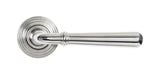From The Anvil - Polished Marine SS (316) Newbury Lever on Rose Set (Beehive) | Sku. 46516 | Trade Door Handles.