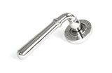 From The Anvil - Polished Marine SS (316) Newbury Lever on Rose Set (Beehive) | Sku. 46516 | Trade Door Handles.