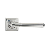 From The Anvil - Polished Marine SS (316) Newbury Lever on Rose Set (Square) | Sku. 46517 | Trade Door Handles.