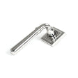 From The Anvil - Polished Marine SS (316) Newbury Lever on Rose Set (Square) | Sku. 46517 | Trade Door Handles.