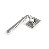 From The Anvil - Polished Marine SS (316) Newbury Lever on Rose Set (Square) | Sku. 46517 | Trade Door Handles.