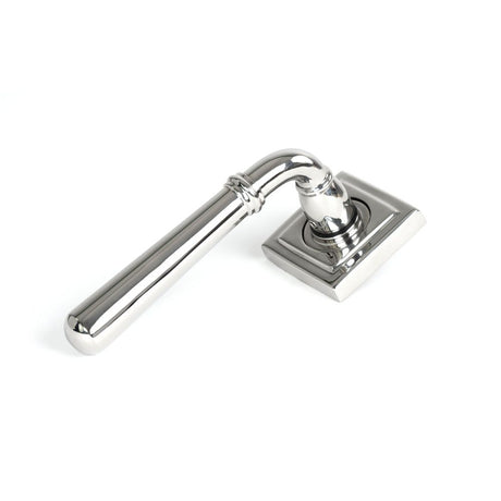 From The Anvil - Polished Marine SS (316) Newbury Lever on Rose Set (Square) | Sku. 46517 | Trade Door Handles.