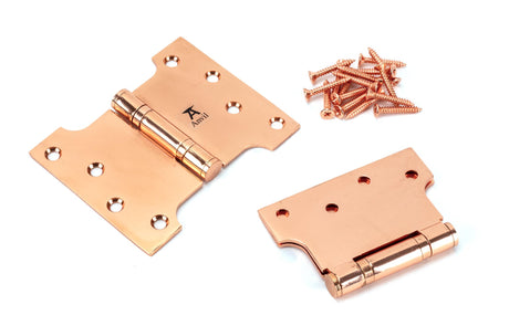 From The Anvil - Polished Bronze 4" x 3" x 5" Parliament Hinge (pair) ss | Sku. 46523 | Trade Door Handles.