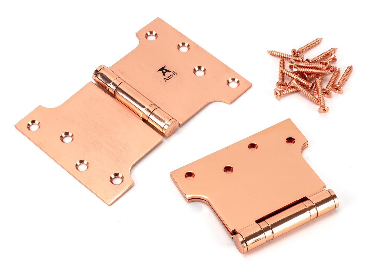 From The Anvil - Polished Bronze 4" x 4" x 6" Parliament Hinge (pair) ss | Sku. 46524 | Trade Door Handles.