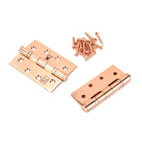 From The Anvil - Polished Bronze 4" Ball Bearing Butt Hinge (pair) ss | Sku. 46526 | Trade Door Handles.