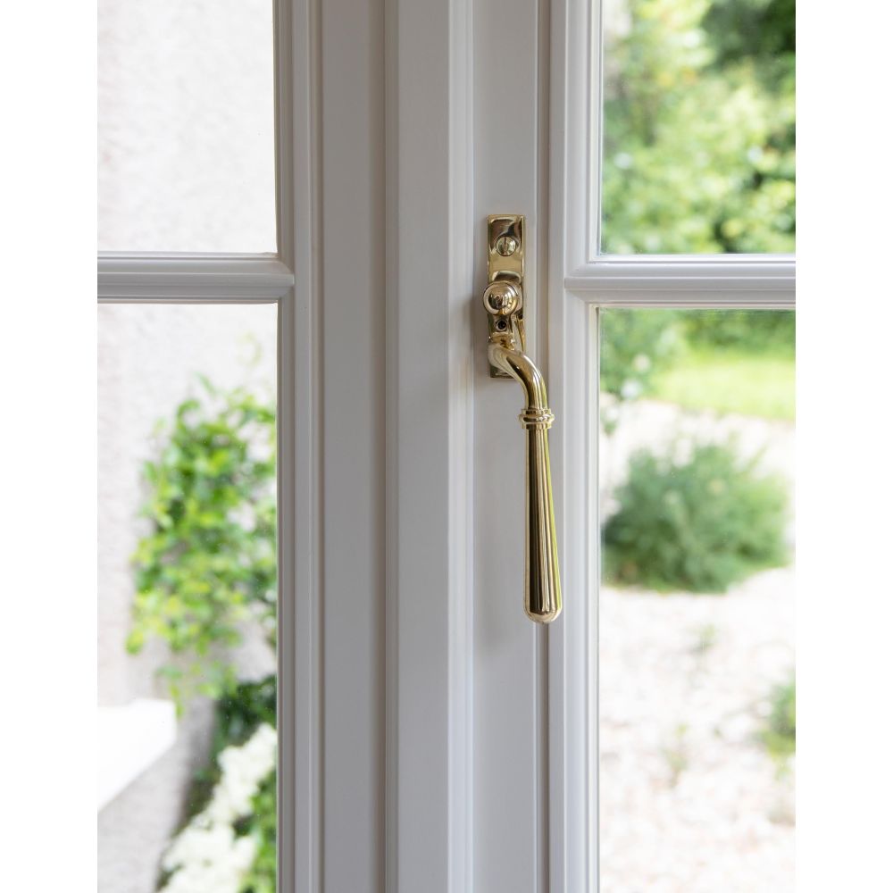 From The Anvil - Polished Brass Newbury Espag - RH | Sku. 46527 | Trade Door Handles.