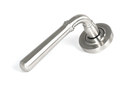 From The Anvil - Satin Marine SS (316) Newbury Lever on Rose Set (Plain) - Unsprung | Sku. 46536 | Trade Door Handles.