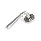 From The Anvil - Satin Marine SS (316) Newbury Lever on Rose Set (Art Deco) - Unsprung | Sku. 46537 | Trade Door Handles.