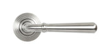 From The Anvil - Satin Marine SS (316) Newbury Lever on Rose Set (Beehive) - Unsprung | Sku. 46538 | Trade Door Handles.