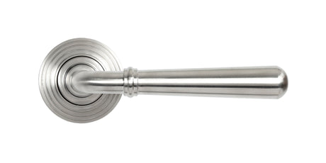 From The Anvil - Satin Marine SS (316) Newbury Lever on Rose Set (Beehive) - Unsprung | Sku. 46538 | Trade Door Handles.