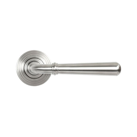 From The Anvil - Satin Marine SS (316) Newbury Lever on Rose Set (Beehive) - Unsprung | Sku. 46538 | Trade Door Handles.