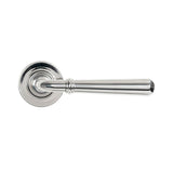 From The Anvil - Polished Marine SS (316) Newbury Lever on Rose Set (Plain) - Unsprung | Sku. 46540 | Trade Door Handles.