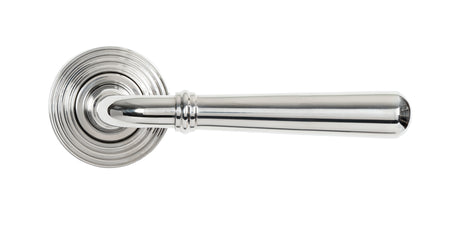From The Anvil - Polished Marine SS (316) Newbury Lever on Rose Set (Beehive) - Unsprung | Sku. 46542 | Trade Door Handles.